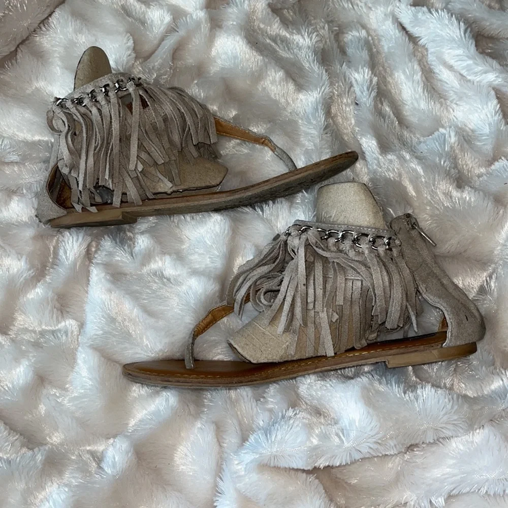 Not Rated Fringe Sandals